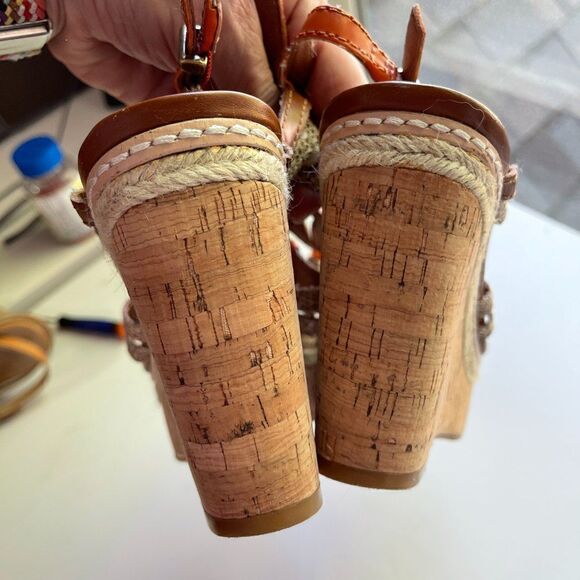 Lucky Brand Keena Snakeskin Print Wedge Sandal - Picture 2 of 6